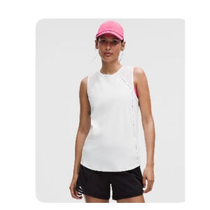 NWT Women's Lululemon Sculpt Tank Lace Trim White Size 10